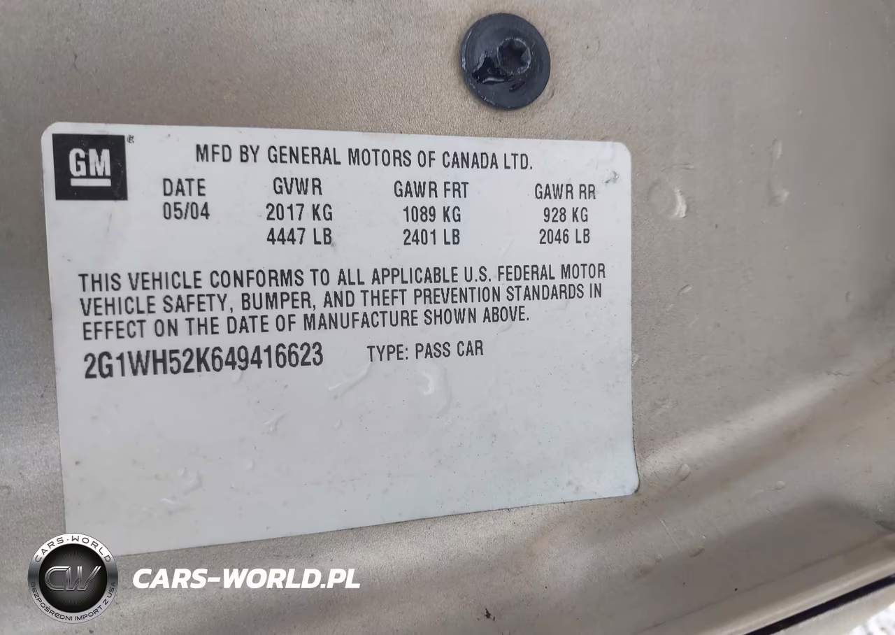 2004 Chevrolet Impala Ls VIN:2G1WH52K649416623 - 9