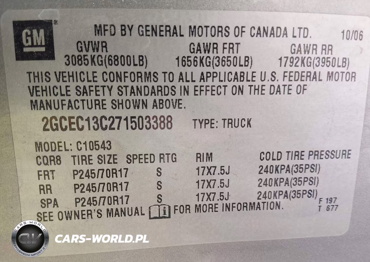 2007 Chevrolet Silverado 1500 Lt1 VIN:2GCEC13C271503388 - 9