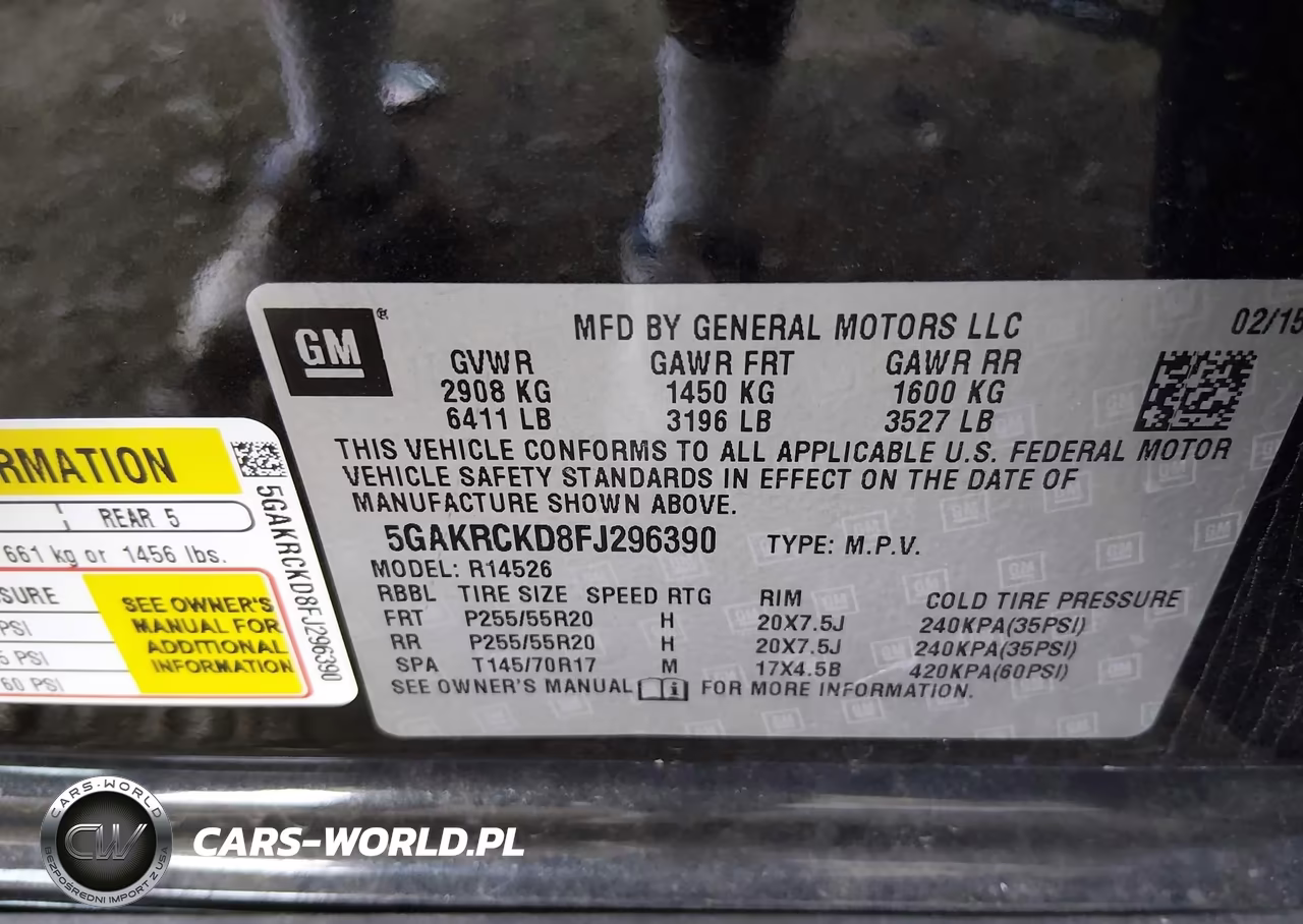 2015 Buick Enclave Premium VIN:5GAKRCKD8FJ296390 - 9