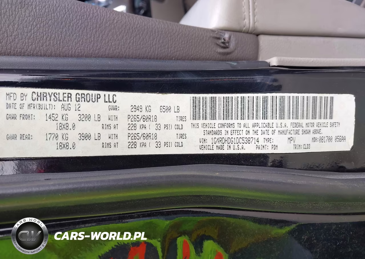 2013 Dodge Durango Crew VIN:1C4RDHDG1DC538714 - 9