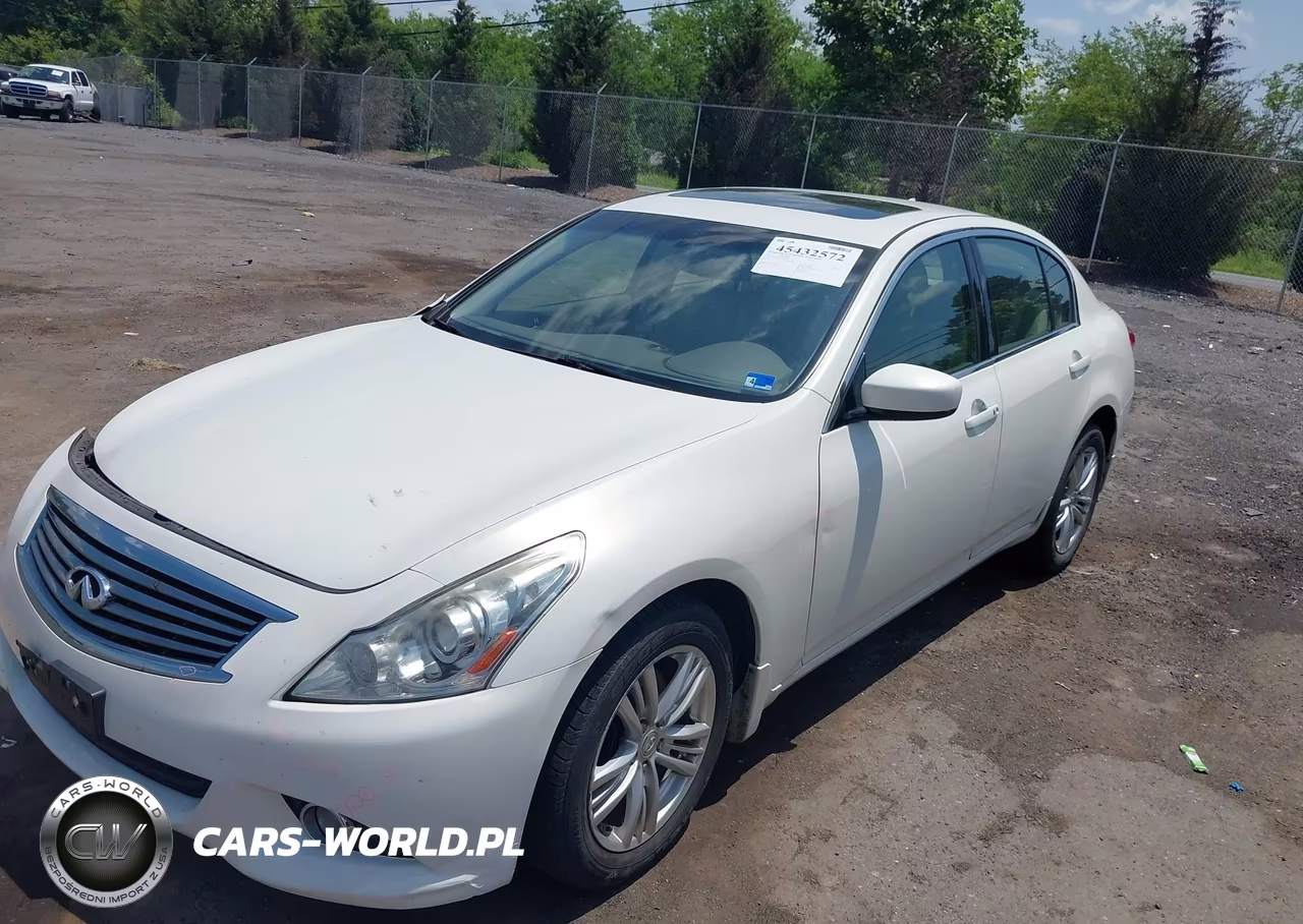 2011 Infiniti G25X VIN:JN1DV6AR7BM651580 - 2