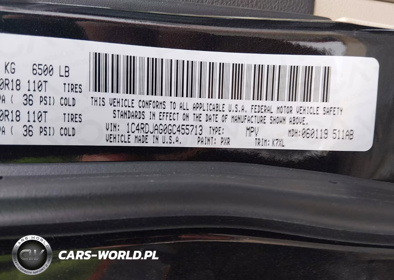 2016 Dodge Durango Sxt VIN:1C4RDJAG0GC455713 - 9