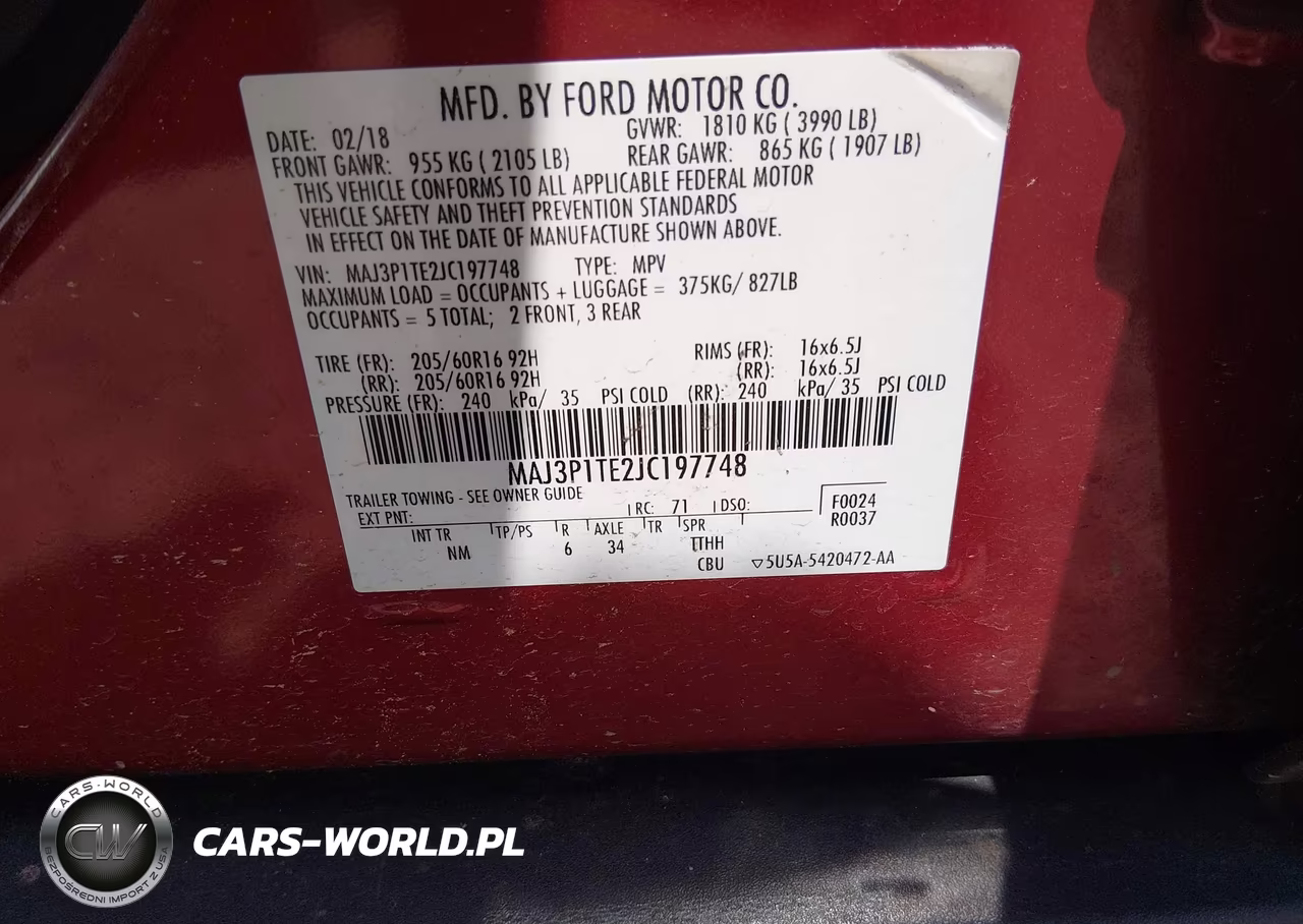 2018 Ford Ecosport Se VIN:MAJ3P1TE2JC197748 - 9