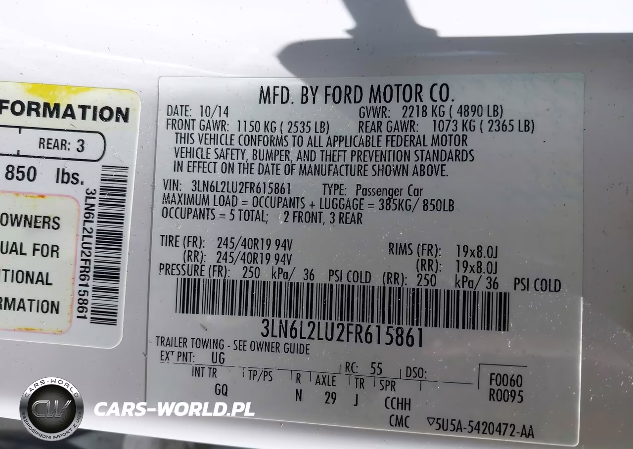 2015 Lincoln Mkz Hybrid VIN:3LN6L2LU2FR615861 - 9