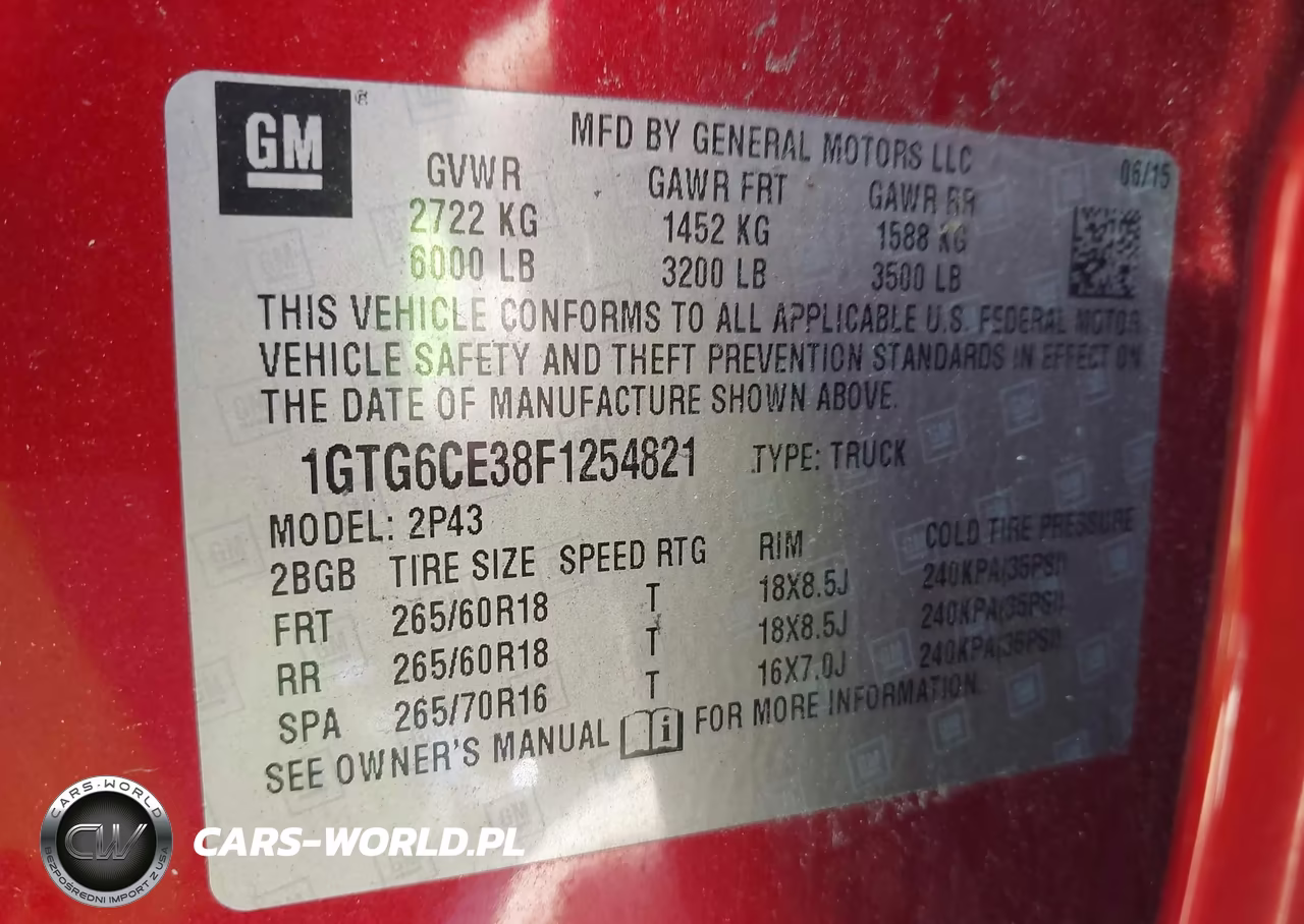 2015 GMC Canyon Slt VIN:1GTG6CE38F1254821 - 9