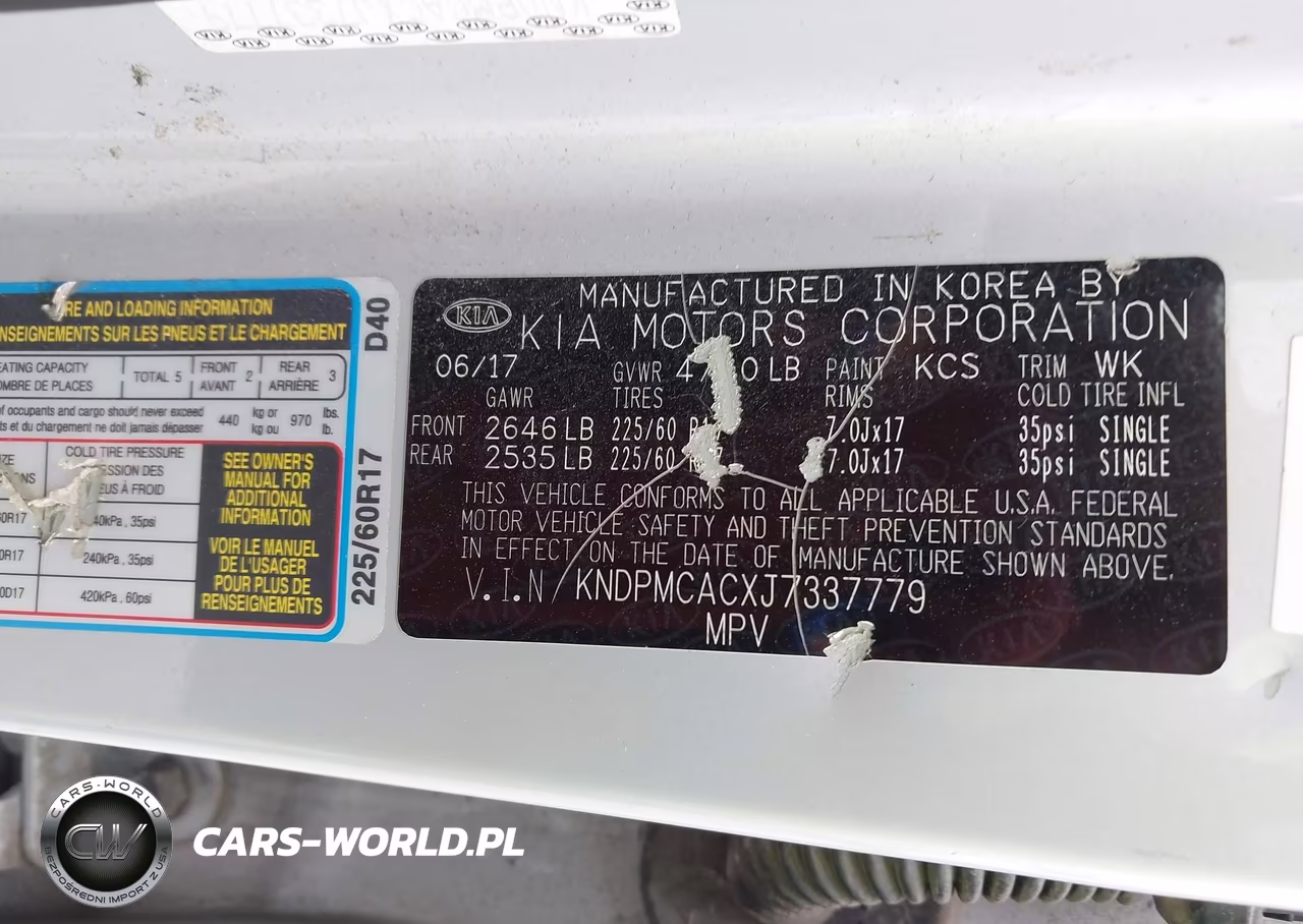 2018 Kia Sportage Lx VIN:KNDPMCACXJ7337779 - 9