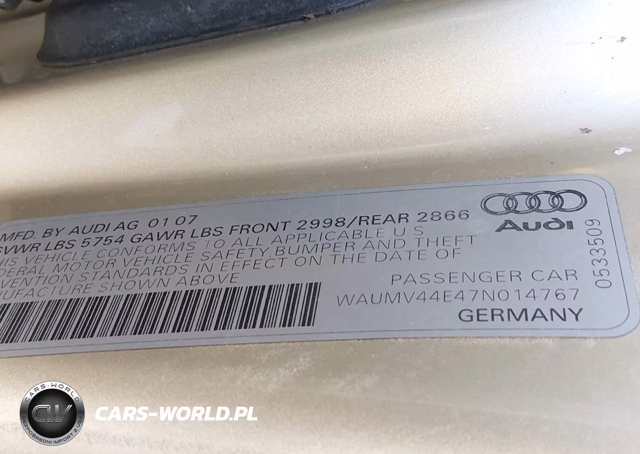 2007 Audi A8 L 4.2 VIN:WAUMV44E47N014767 - 9