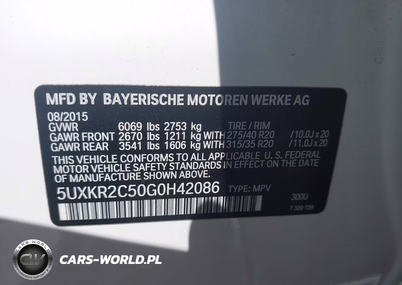 2016 BMW X5 Sdrive35I VIN:5UXKR2C50G0H42086 - 9