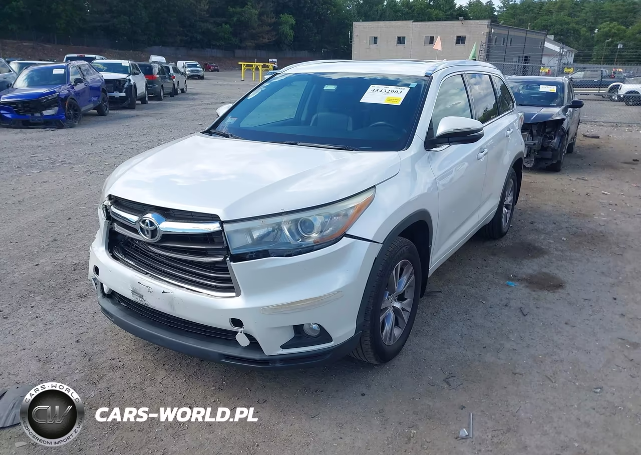 2015 Toyota Highlander Xle V6 VIN:5TDJKRFH4FS192576 - 2