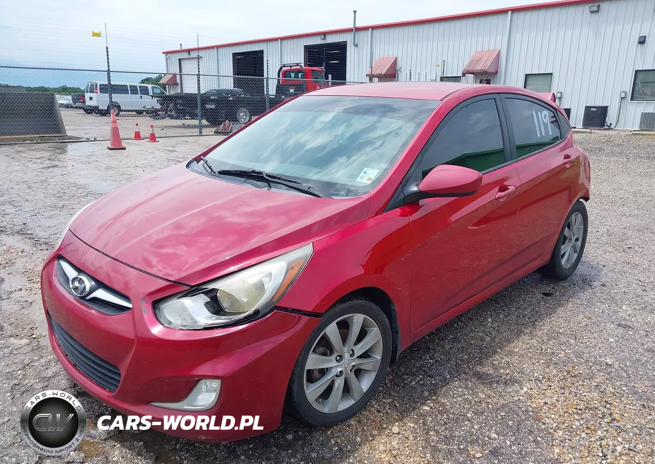2012 Hyundai Accent Gls VIN:KMHCU4AE4CU263670 - 2