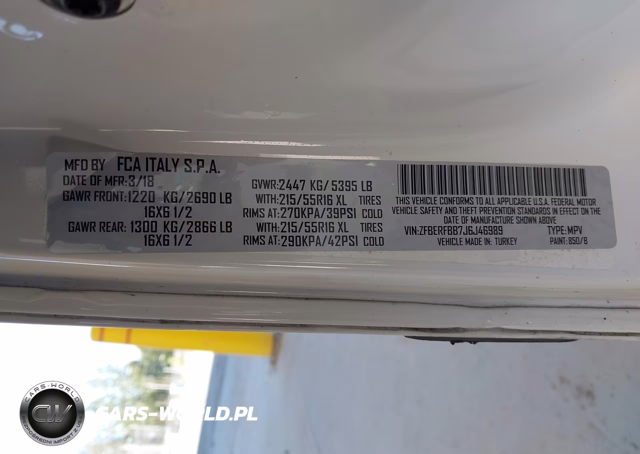 2018 Ram Promaster City Tradesman Slt VIN:ZFBERFBB7J6J46989 - 9