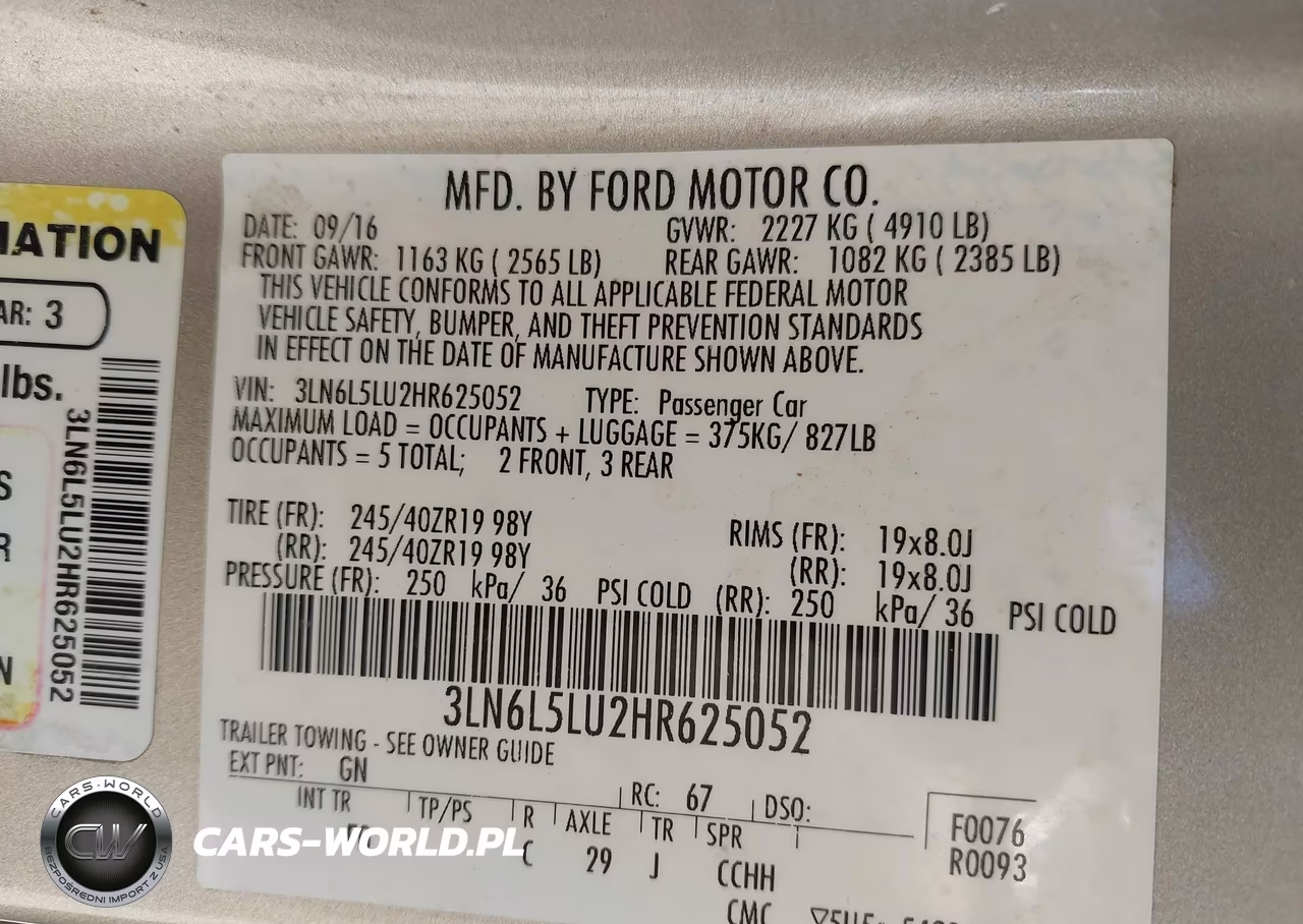 2017 Lincoln Mkz Hybrid Select VIN:3LN6L5LU2HR625052 - 9