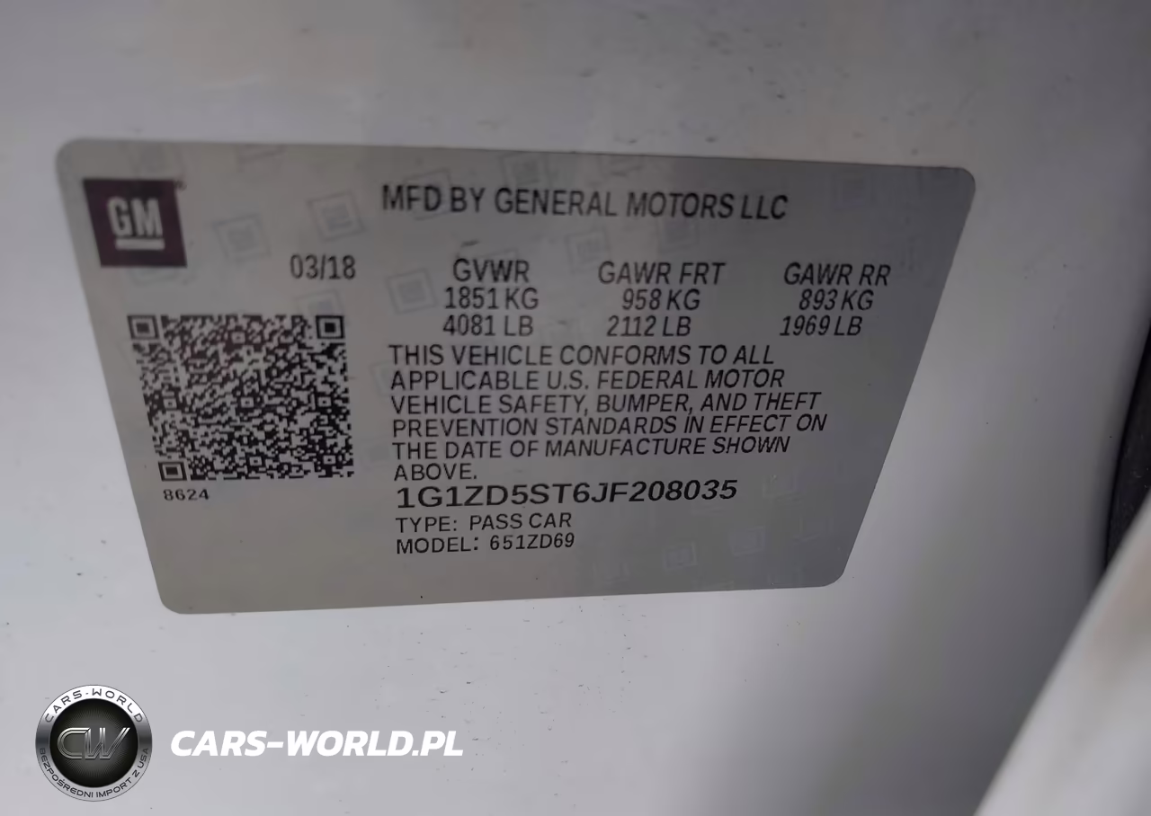 2018 Chevrolet Malibu Lt VIN:1G1ZD5ST6JF208035 - 9