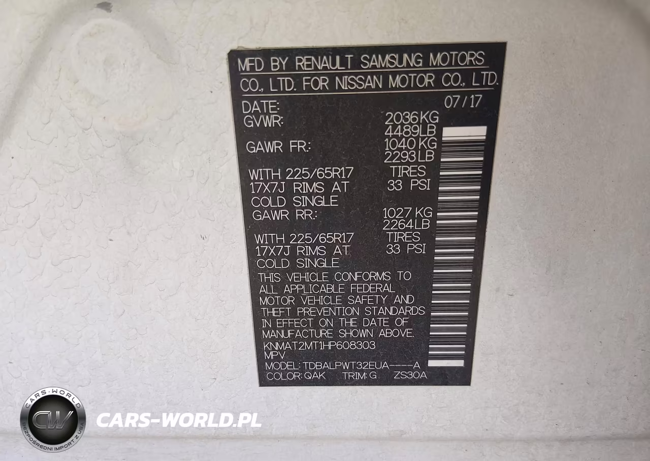 2017 Nissan Rogue S VIN:KNMAT2MT1HP608303 - 9