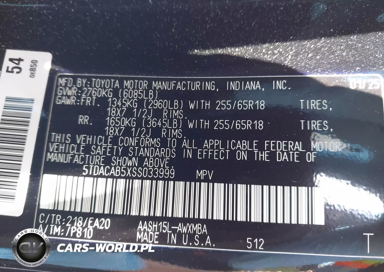 2025 Toyota Grand Highlander Hybrid Xle VIN:5TDACAB5XSS033999 - 9