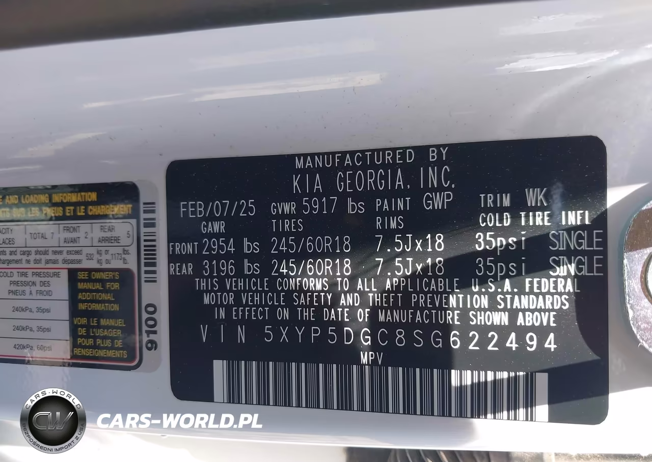 2025 Kia Telluride Sx Prestige X-Pro VIN:5XYP5DGC8SG622494 - 9