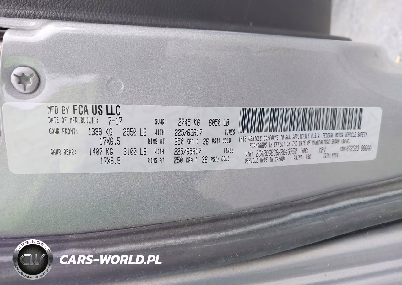 2017 Dodge Grand Caravan Se Plus VIN:2C4RDGBG8HR843752 - 9