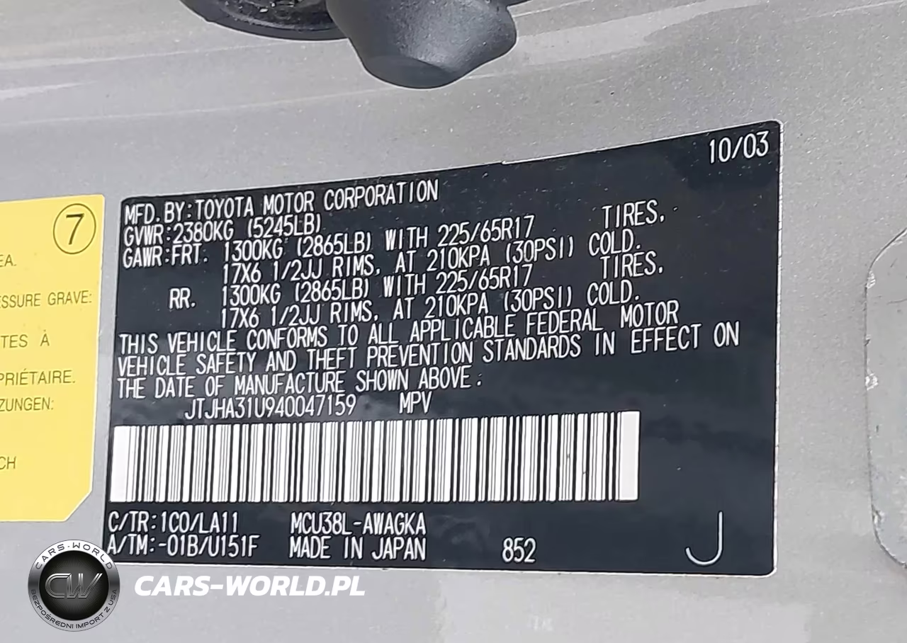 2004 Lexus Rx 330 VIN:JTJHA31U940047159 - 9