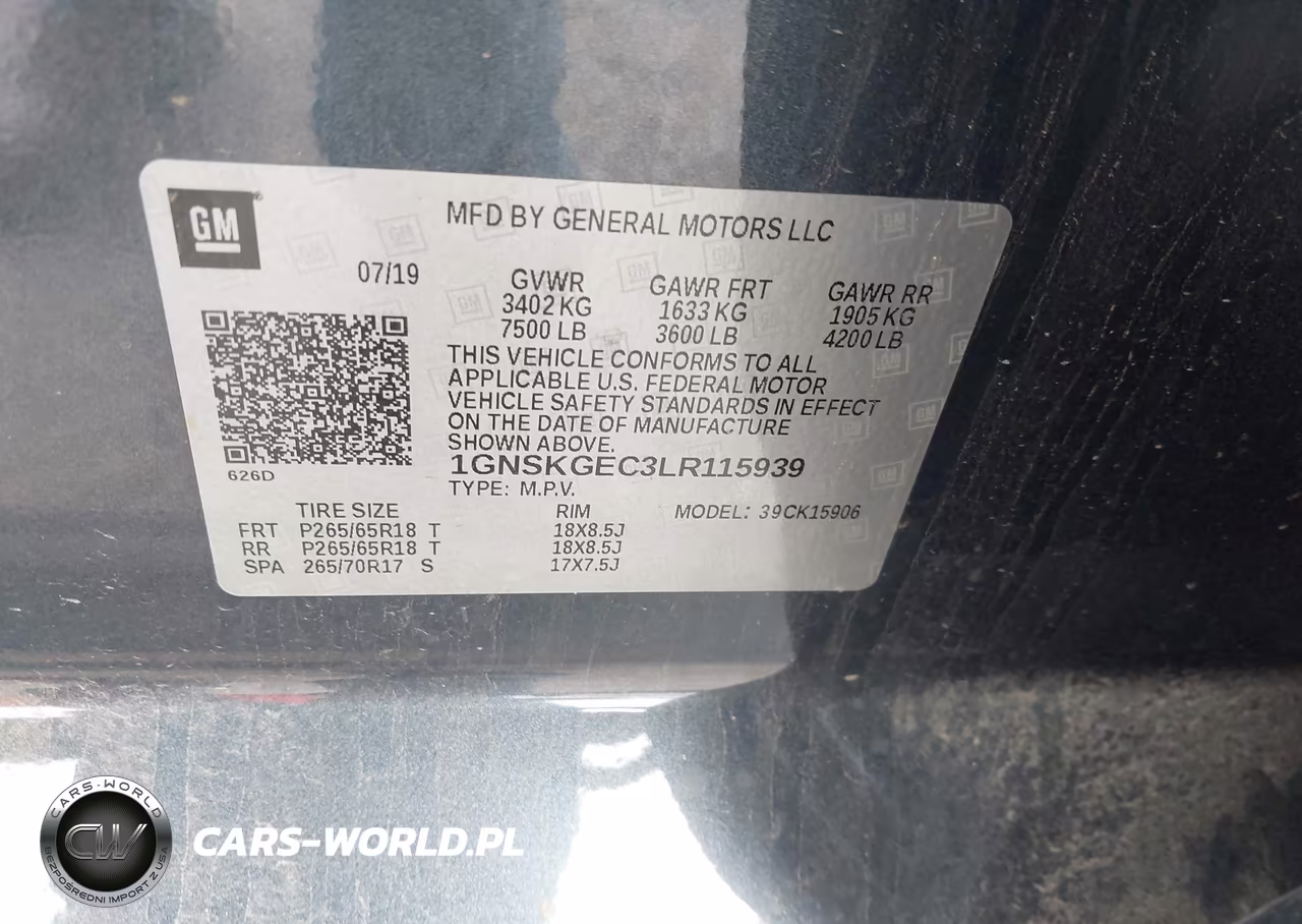2020 Chevrolet Suburban 4Wd Ls VIN:1GNSKGEC3LR115939 - 9