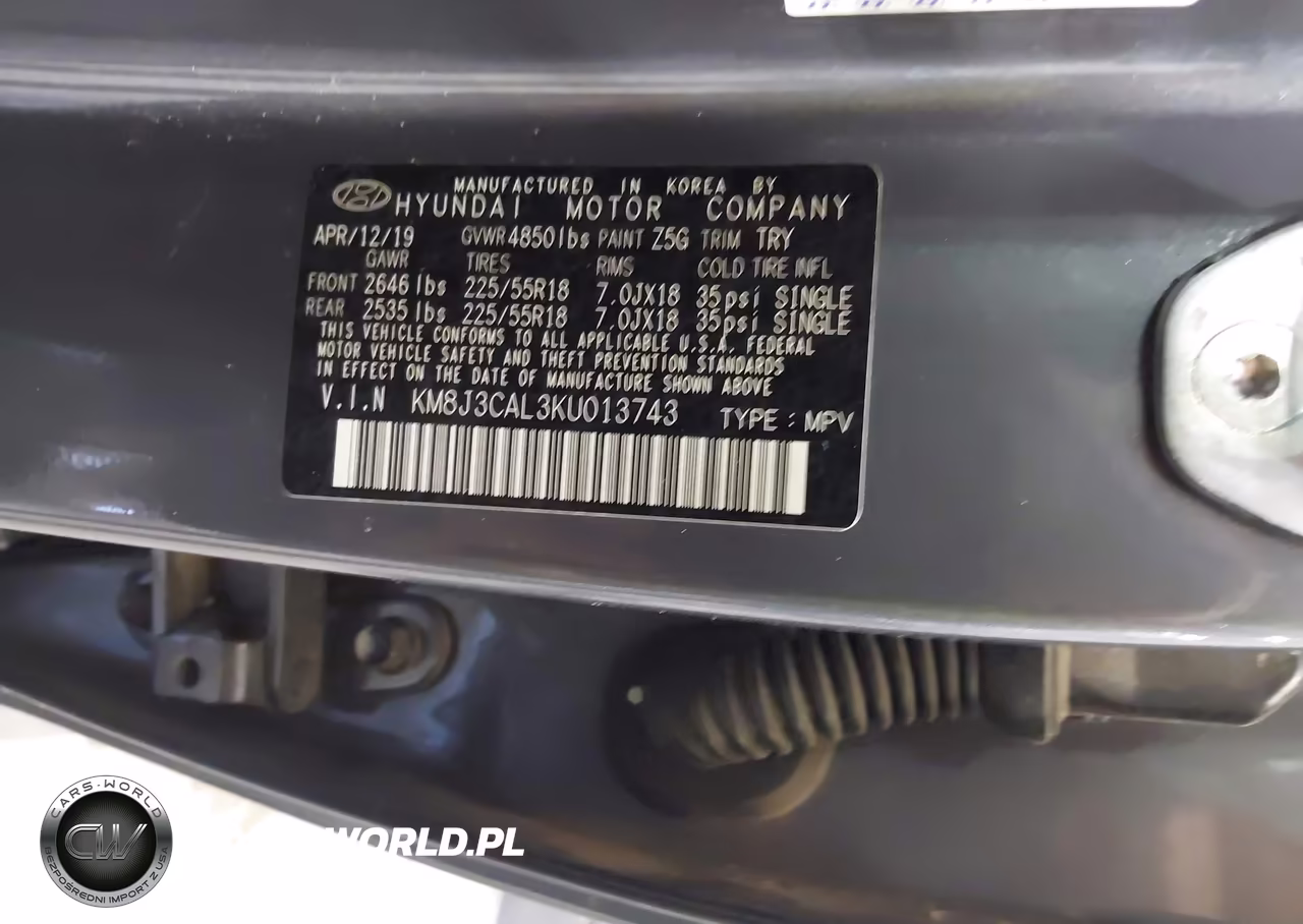 2019 Hyundai Tucson Ultimate VIN:KM8J3CAL3KU013743 - 9