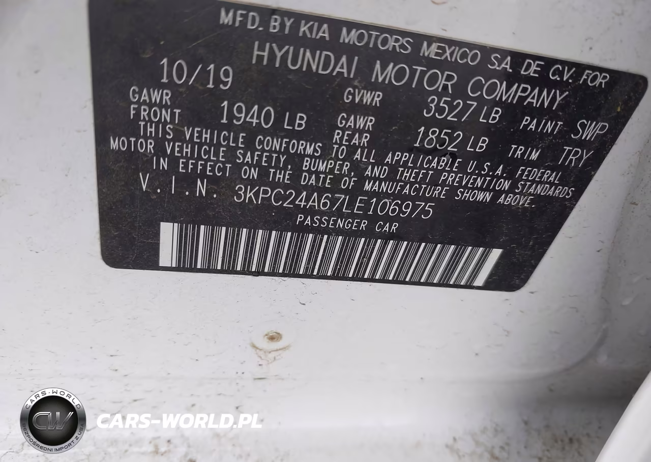 2020 Hyundai Accent Se VIN:3KPC24A67LE106975 - 9
