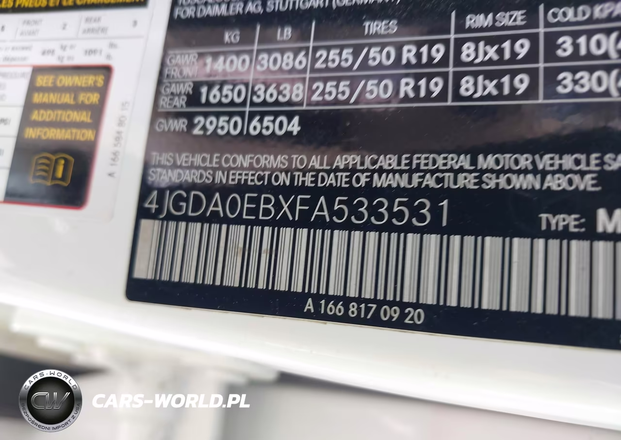 2015 Mercedes-Benz Ml 250 Bluetec 4Matic VIN:4JGDA0EBXFA533531 - 9