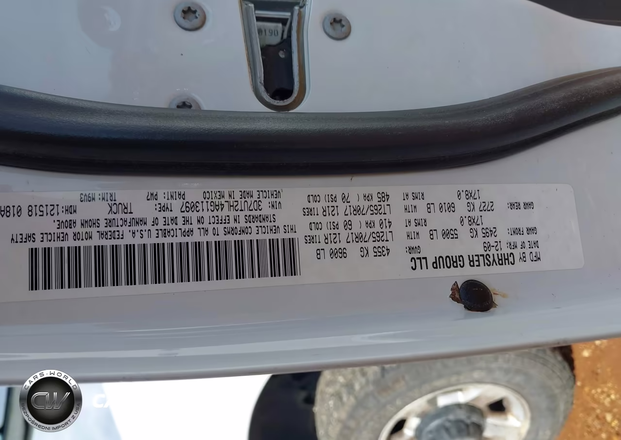 2010 Dodge Ram 2500 Slt VIN:3D7UT2HL4AG113097 - 9