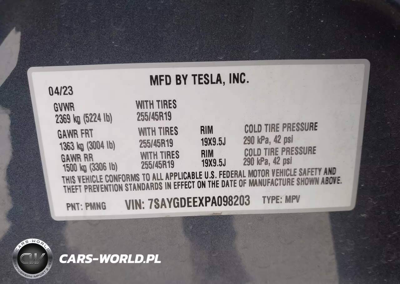 2023 Tesla Model Y Awd-Long Range Dual Motor All-Wheel Drive VIN:7SAYGDEEXPA098203 - 9