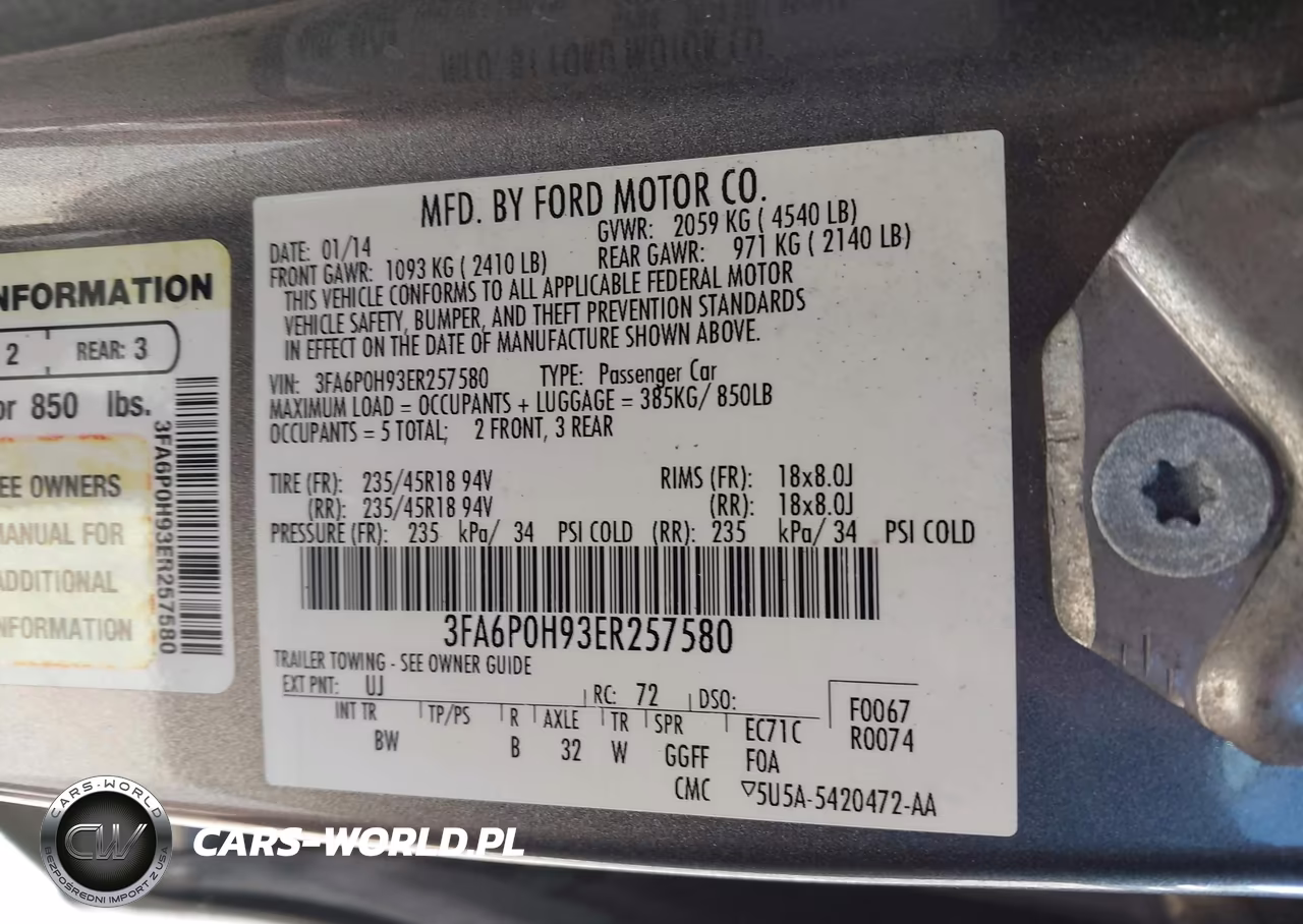 2014 Ford Fusion Se VIN:3FA6P0H93ER257580 - 9