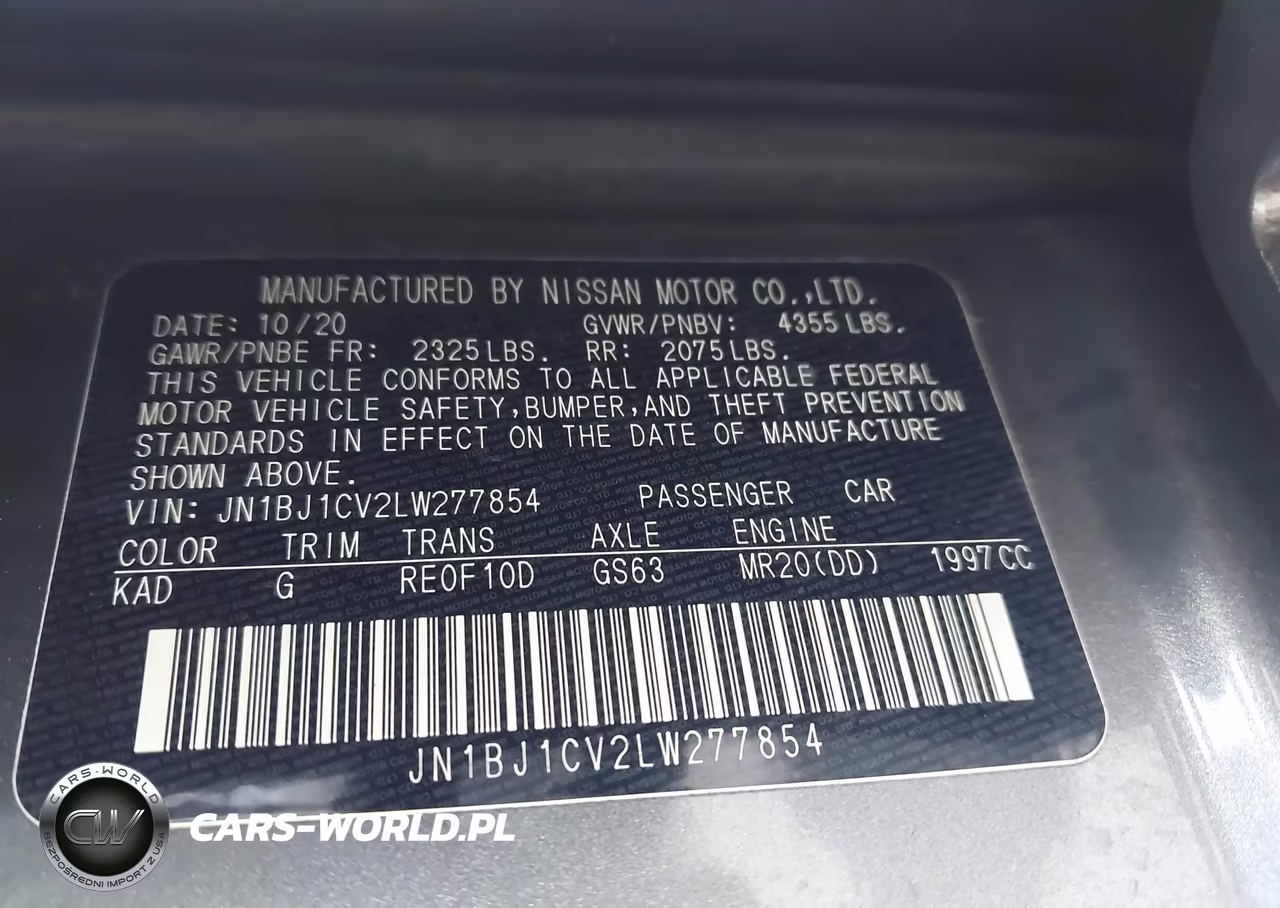 2020 Nissan Rogue Sport Sv Fwd Xtronic Cvt VIN:JN1BJ1CV2LW277854 - 9