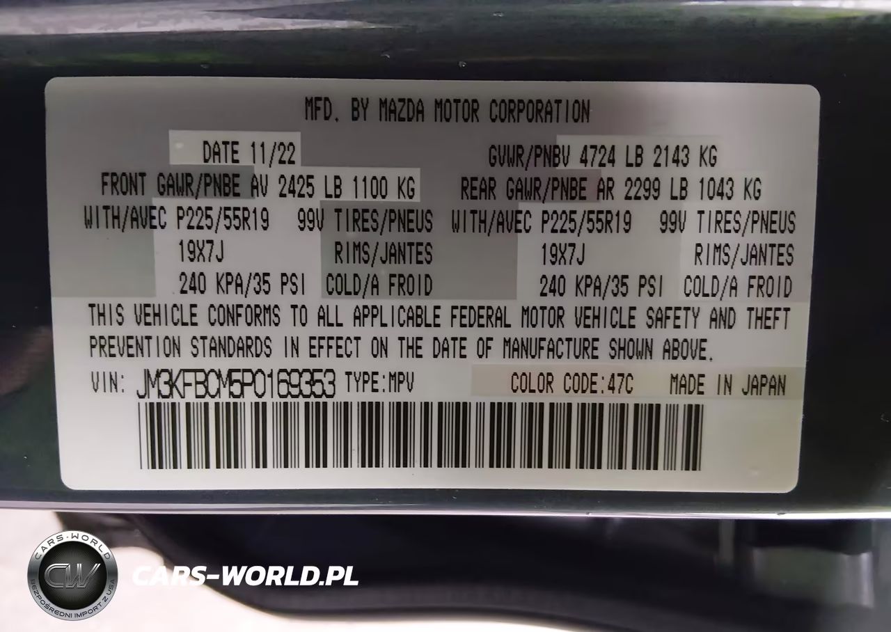 2023 Mazda Cx-5 2.5 S Carbon Edition VIN:JM3KFBCM5P0169353 - 9