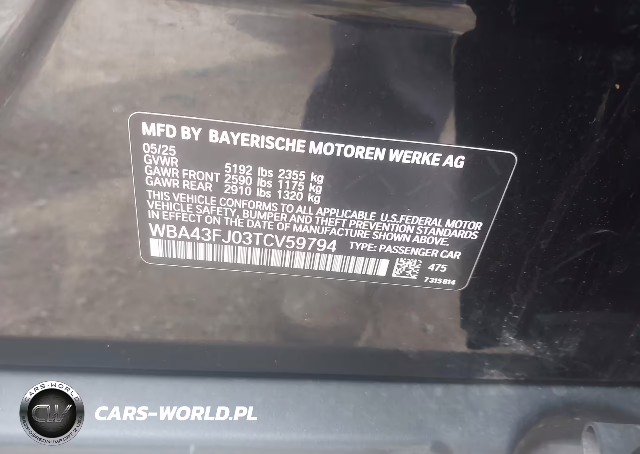 2026 BMW 530I VIN:WBA43FJ03TCV59794 - 9