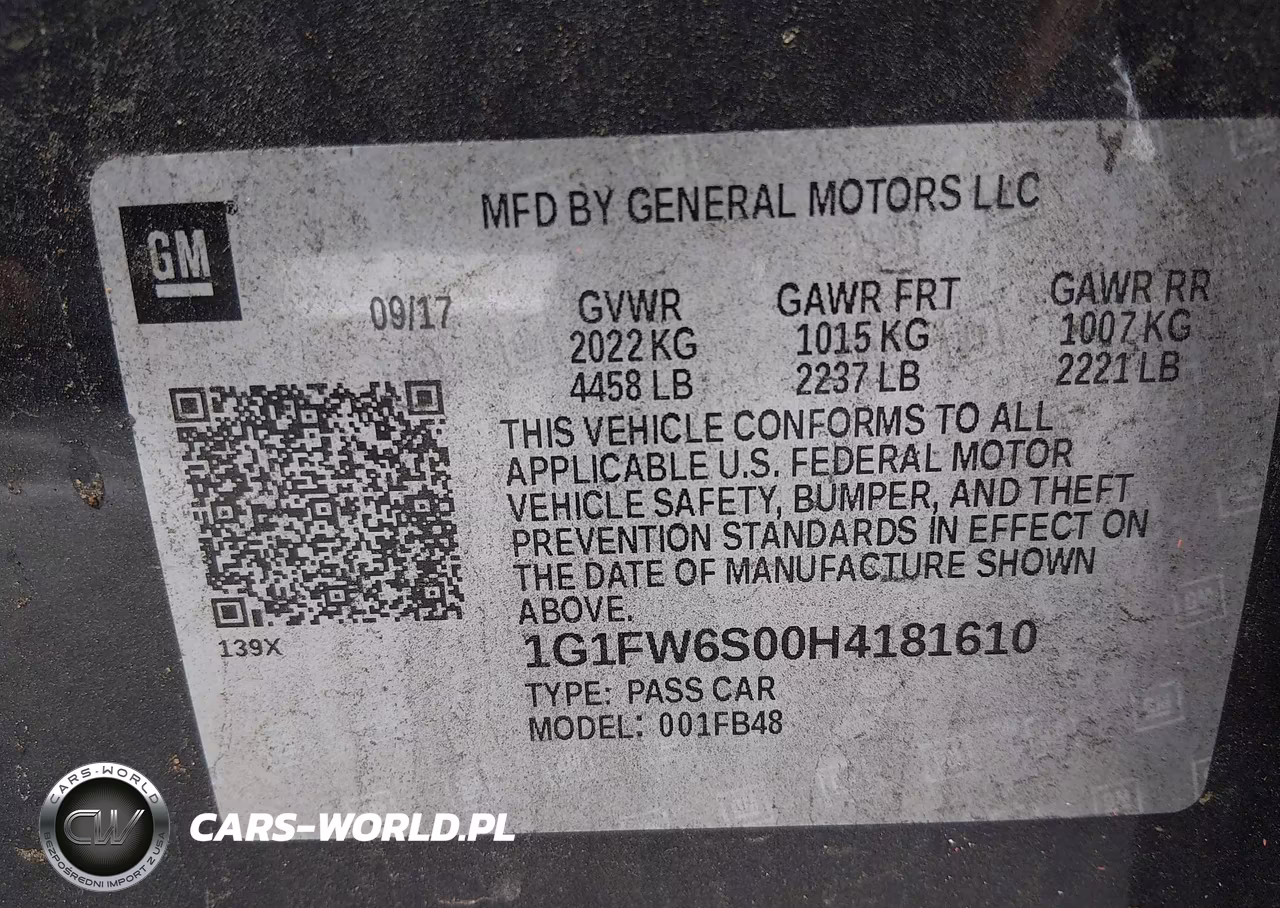 2017 Chevrolet Bolt Ev Lt VIN:1G1FW6S00H4181610 - 9