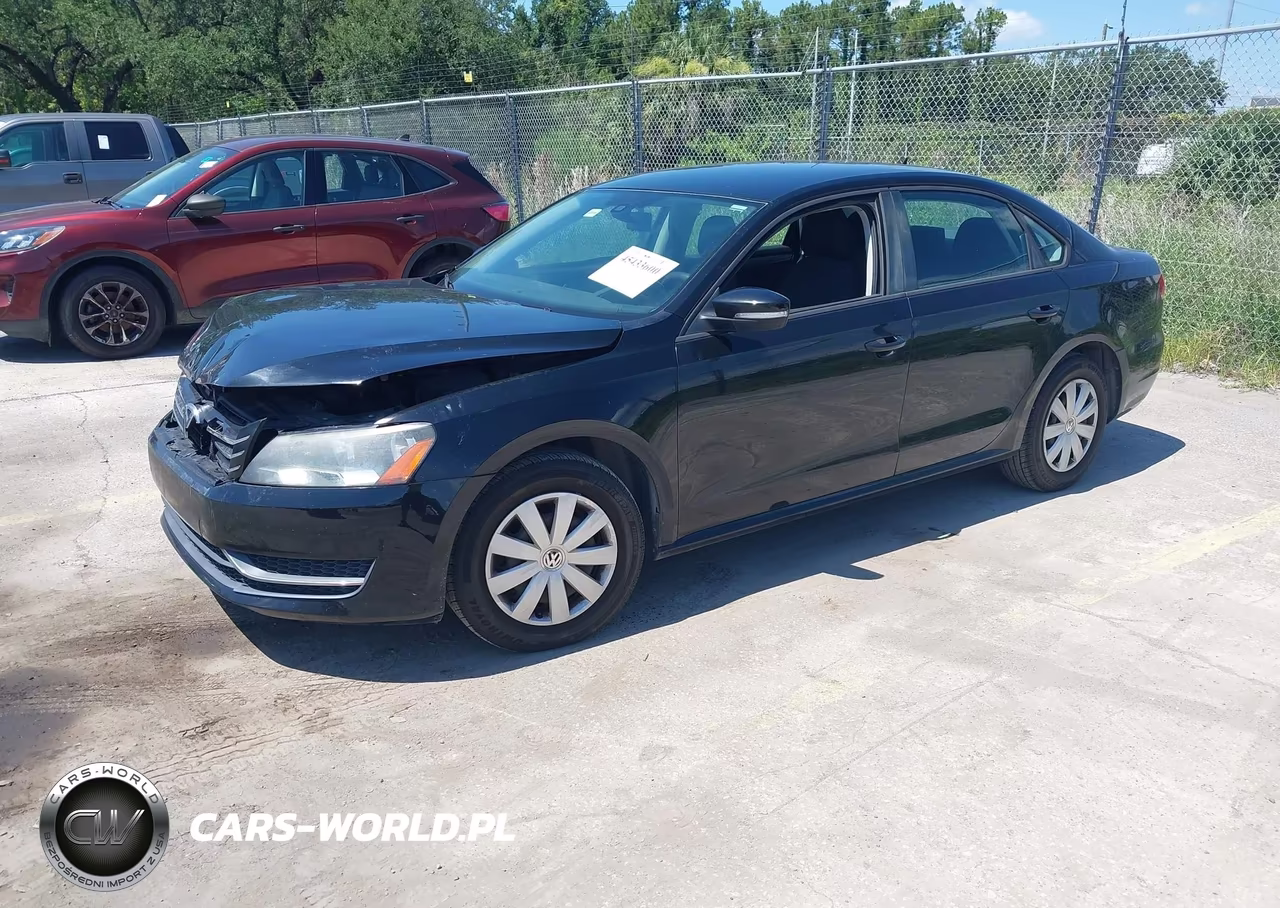 2013 Volkswagen Passat 2.5L S VIN:1VWAP7A32DC060493 - 2