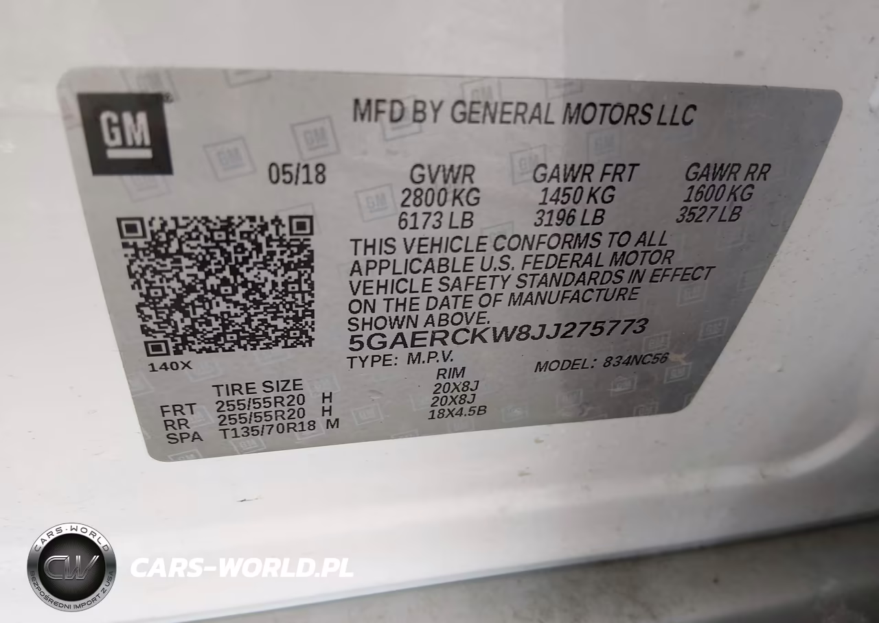 2018 Buick Enclave Premium VIN:5GAERCKW8JJ275773 - 9