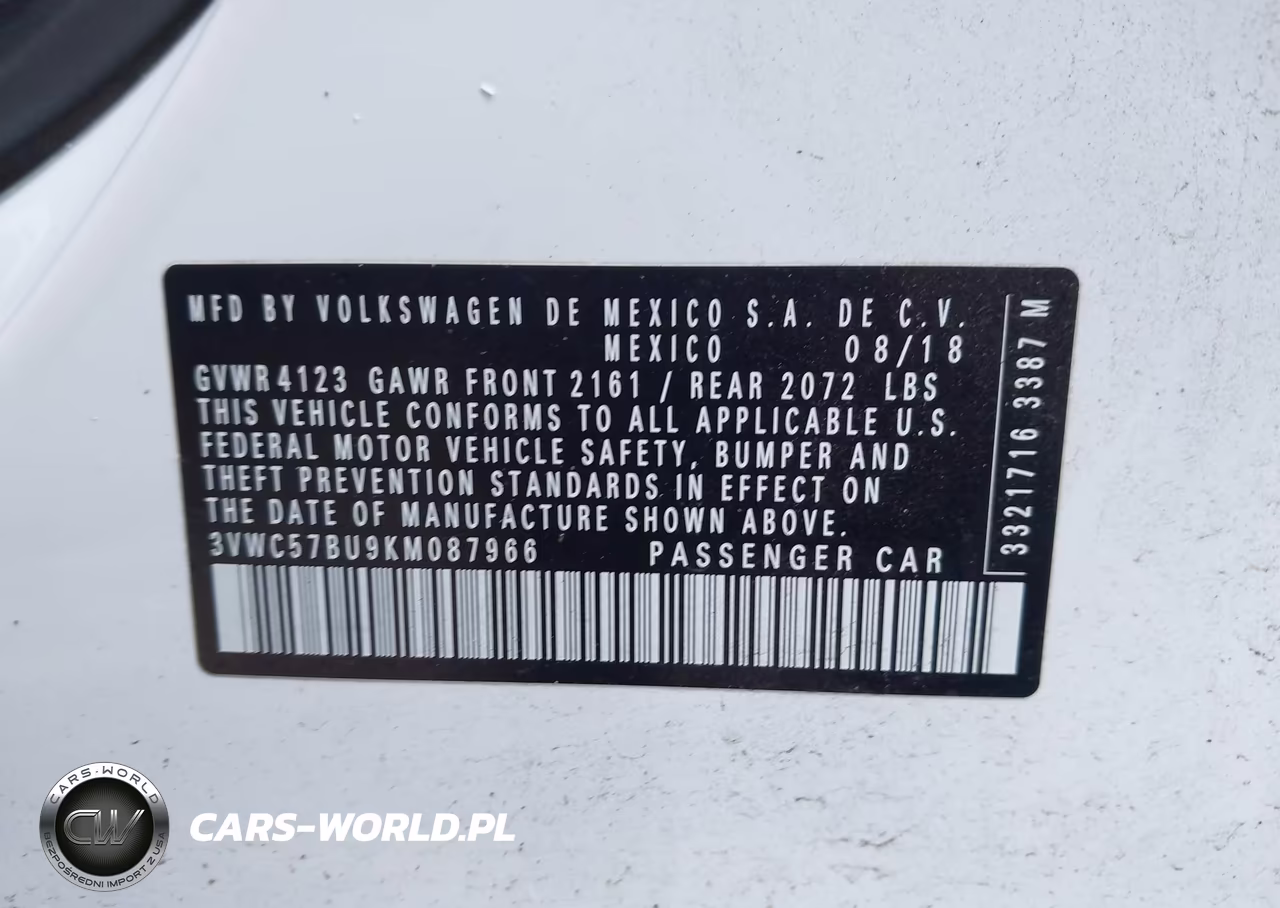 2019 Volkswagen Jetta 1.4T R-Line-1.4T S-1.4T Se VIN:3VWC57BU9KM087966 - 9