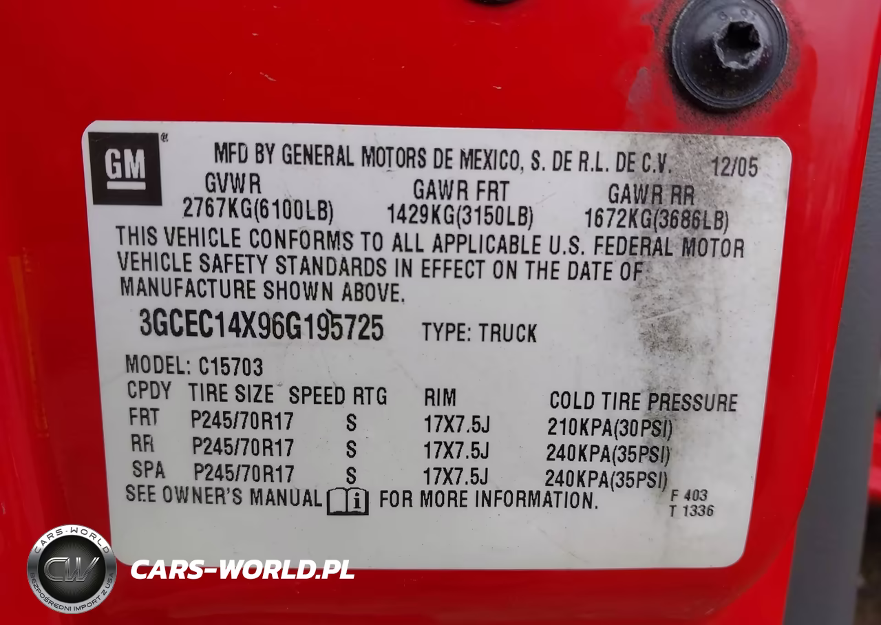 2006 Chevrolet Silverado 1500 Work Truck VIN:3GCEC14X96G195725 - 9