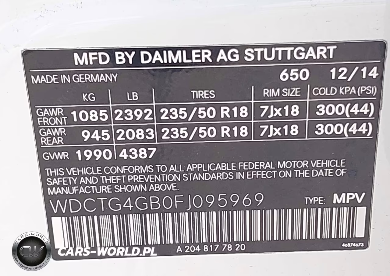 2015 Mercedes-Benz Gla 250 4Matic VIN:WDCTG4GB0FJ095969 - 9