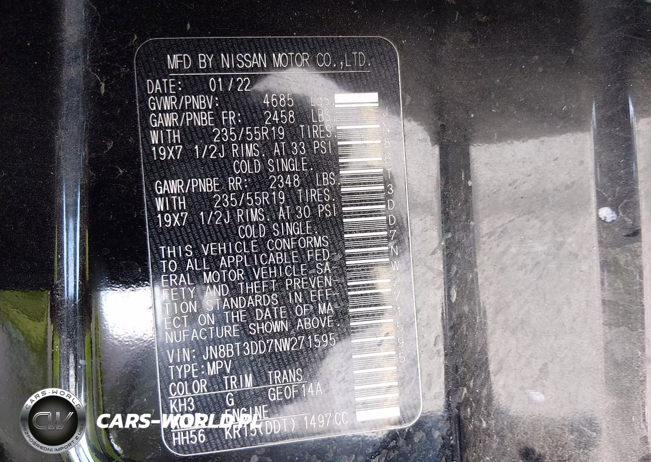 2022 Nissan Rogue Platinum Intelligent Awd VIN:JN8BT3DD7NW271595 - 9