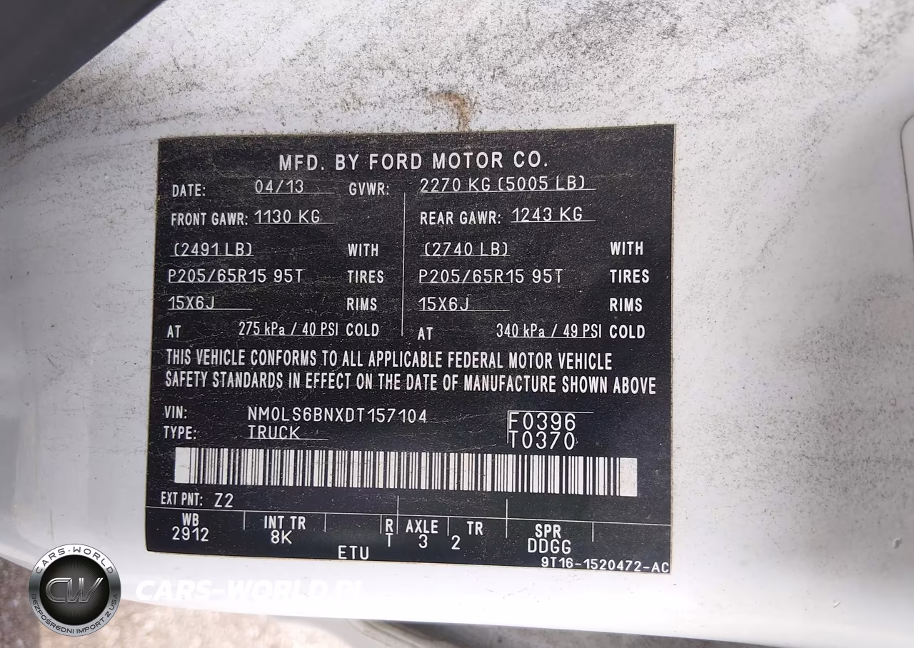 2013 Ford Transit Connect Xlt VIN:NM0LS6BNXDT157104 - 9
