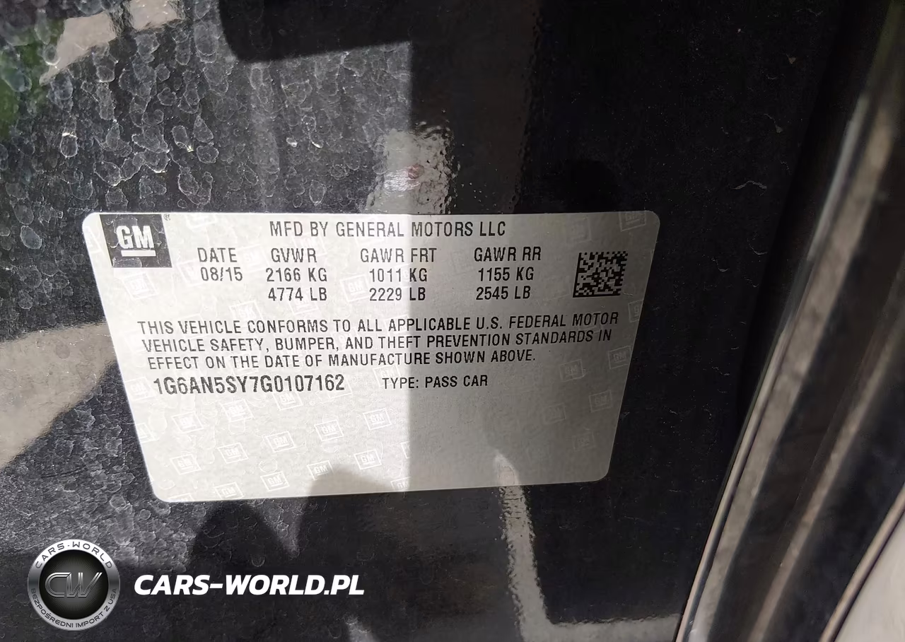 2016 Cadillac Ats-V VIN:1G6AN5SY7G0107162 - 9