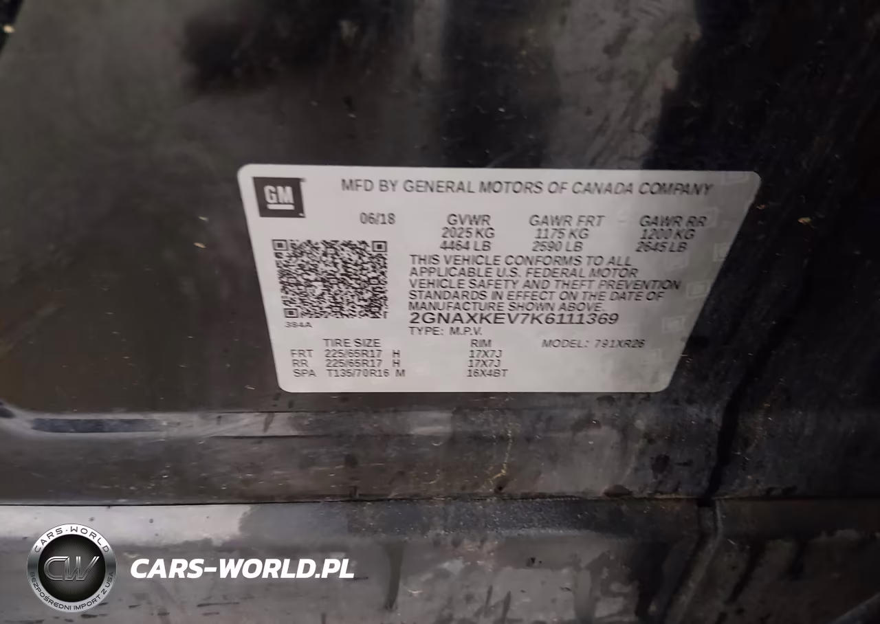 2019 Chevrolet Equinox Lt VIN:2GNAXKEV7K6111369 - 9