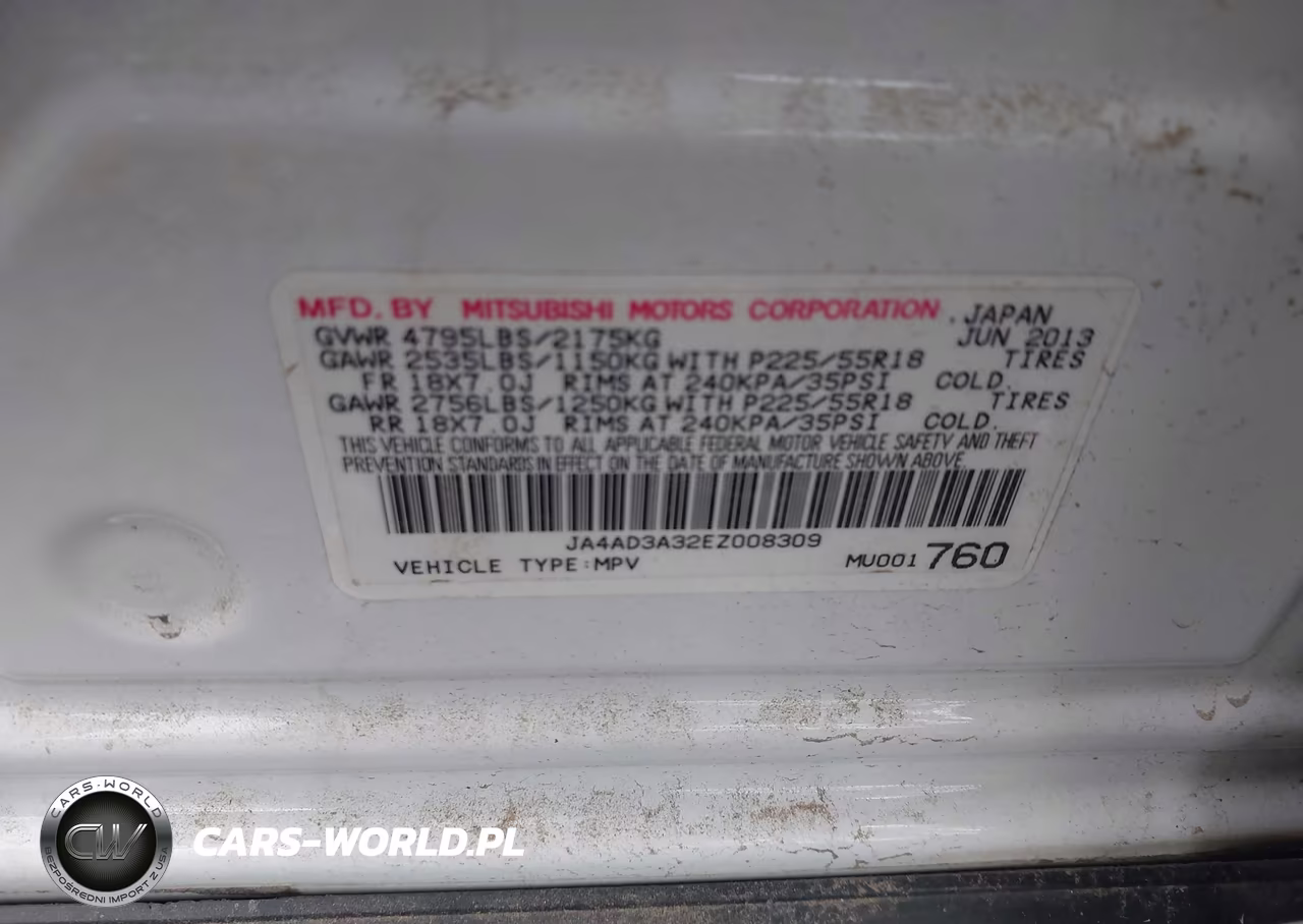 2014 Mitsubishi Outlander Se VIN:JA4AD3A32EZ008309 - 9