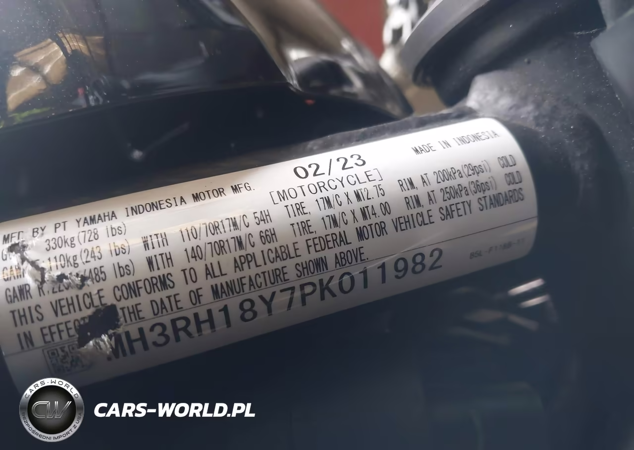 2023 Yamaha Yzfr3 A VIN:MH3RH18Y7PK011982 - 10