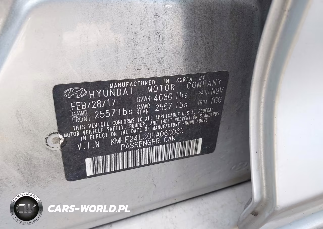 2017 Hyundai Sonata Hybrid Se VIN:KMHE24L30HA063033 - 9