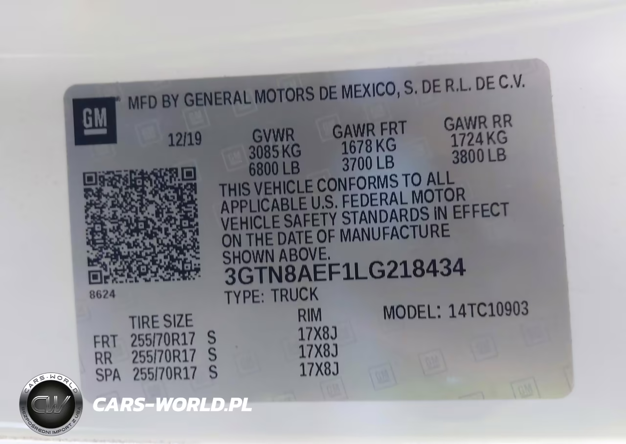2020 GMC Sierra 1500 2Wd Long Box VIN:3GTN8AEF1LG218434 - 9