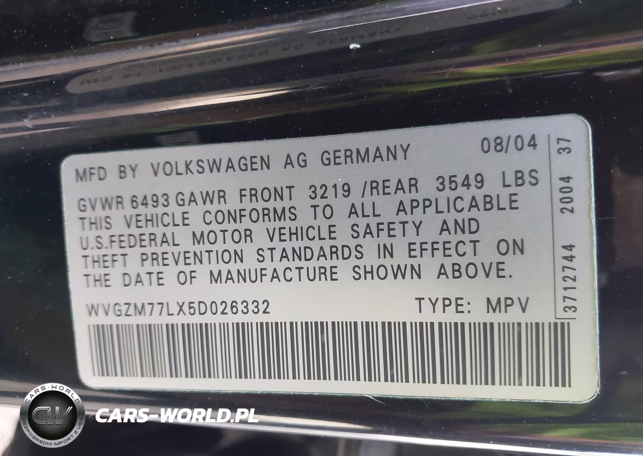 2005 Volkswagen Touareg V8 VIN:WVGZM77LX5D026332 - 9