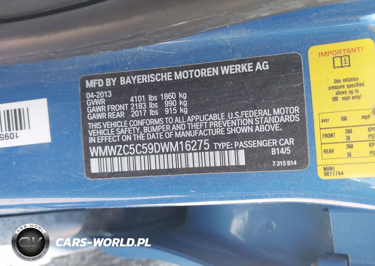2013 Mini Countryman Cooper S VIN:WMWZC5C59DWM16275 - 9