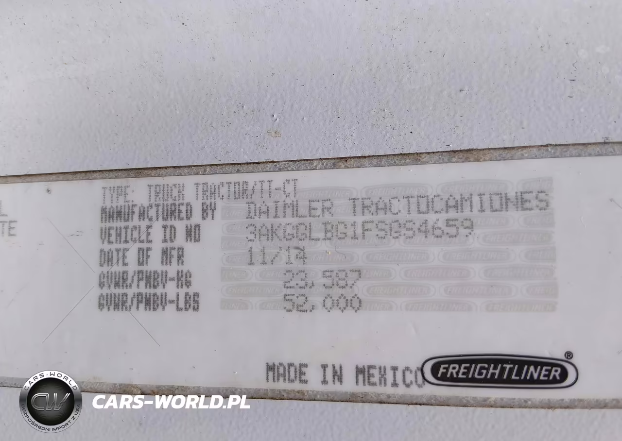 2015 Freightliner Cascadia 125 VIN:3AKGGLBG1FSGS4659 - 4