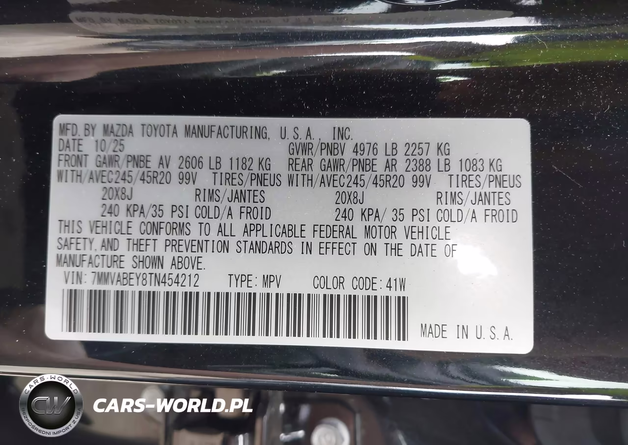 2026 Mazda Cx-50 2.5 Turbo Premium Plus VIN:7MMVABEY8TN454212 - 9